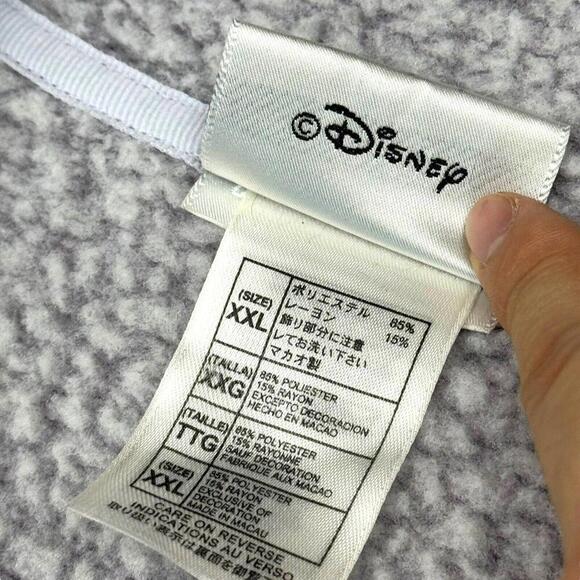 VTG Walt Disney World Tinker Bell Sherpa Fleece Jacket Women XXL Purple Full Zip - Picture 6 of 11